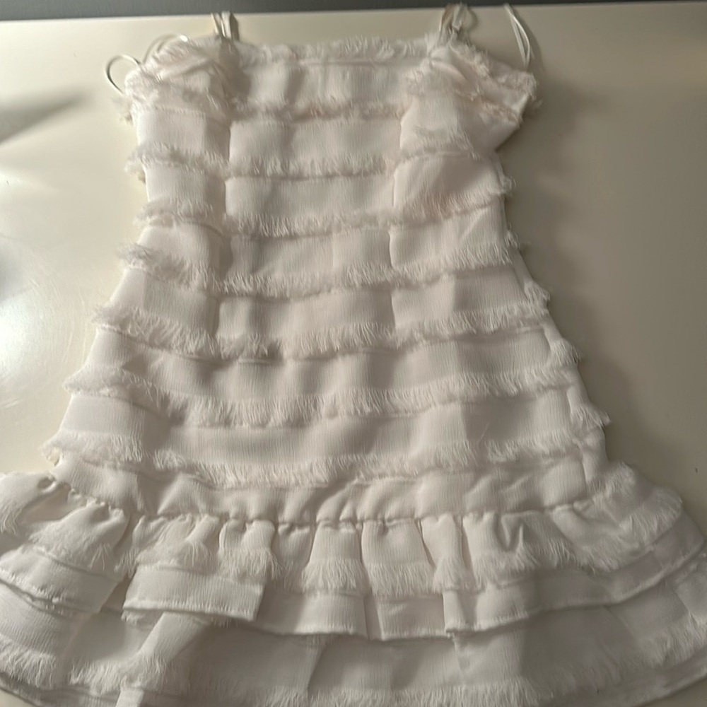 princess polly white ruffle dress